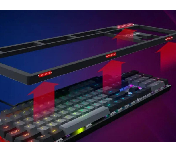 Lorgar Azar 514 RGB Czarna LRG-GK514B-US - 1326961 - zdjęcie 9